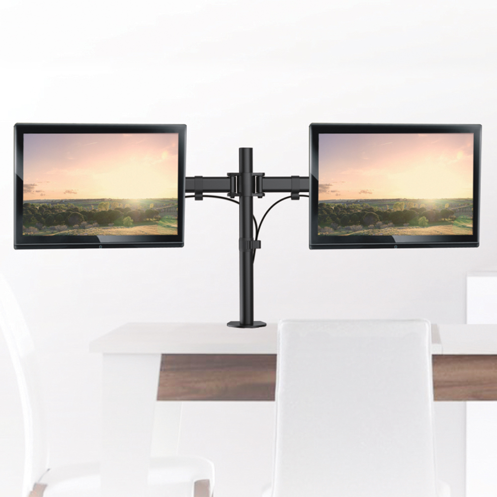 Dual Monitor Desktop Mount 13" - 27" max 2x8Kg - Image 2