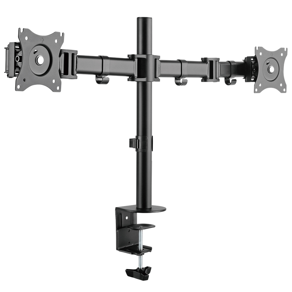 Dual Monitor Desktop Mount 13" - 27" max 2x8Kg
