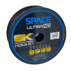 8K HDMI Active Optical Fibre Cable ver2.1 48GBps - 50m reel