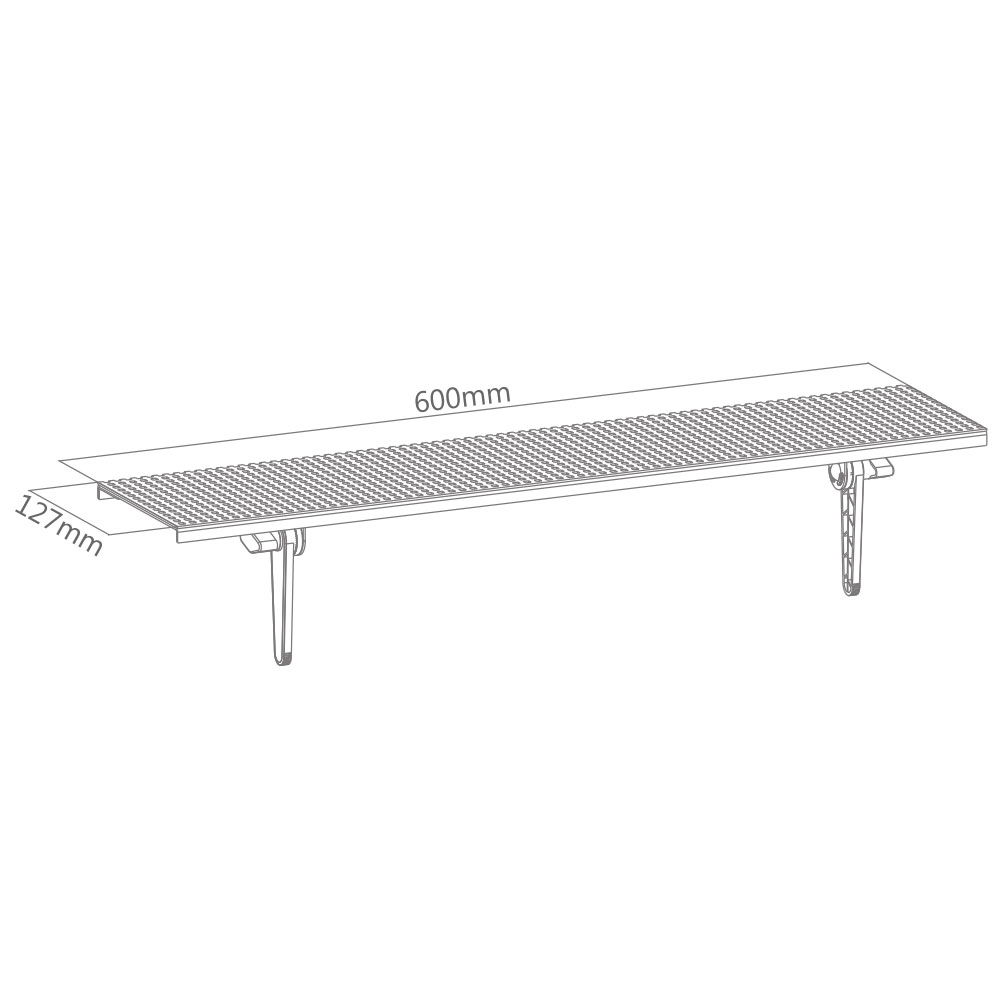 TV Set-top Media Player Shelf 600mm - Image 2