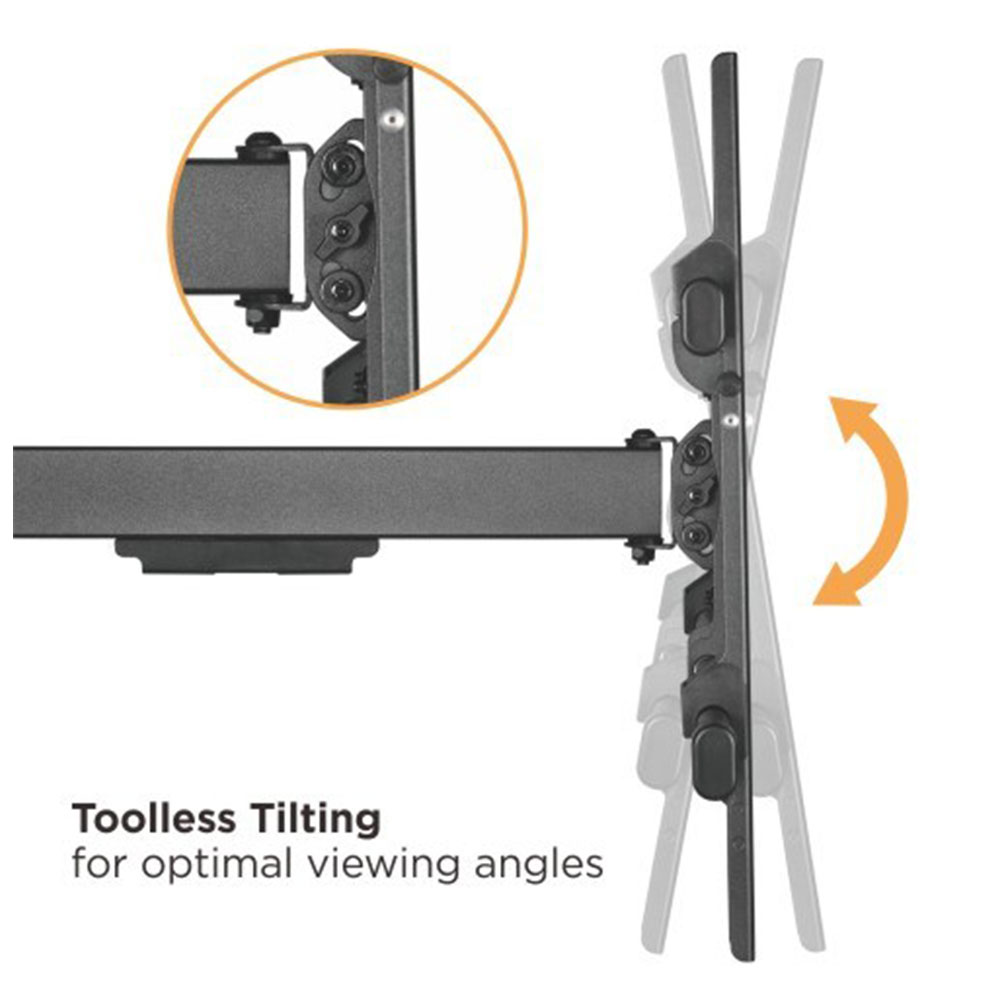 Extra Long Arm Full Motion TV Wall Mount 43" to 80" 50kg - Image 4