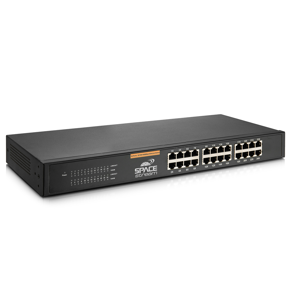 Space Stream 24 Port 10/100/1000m Ethernet Switch (SNS-24P)