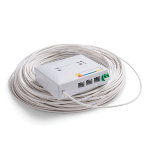4F Fibre Termination Box with 50m Cable