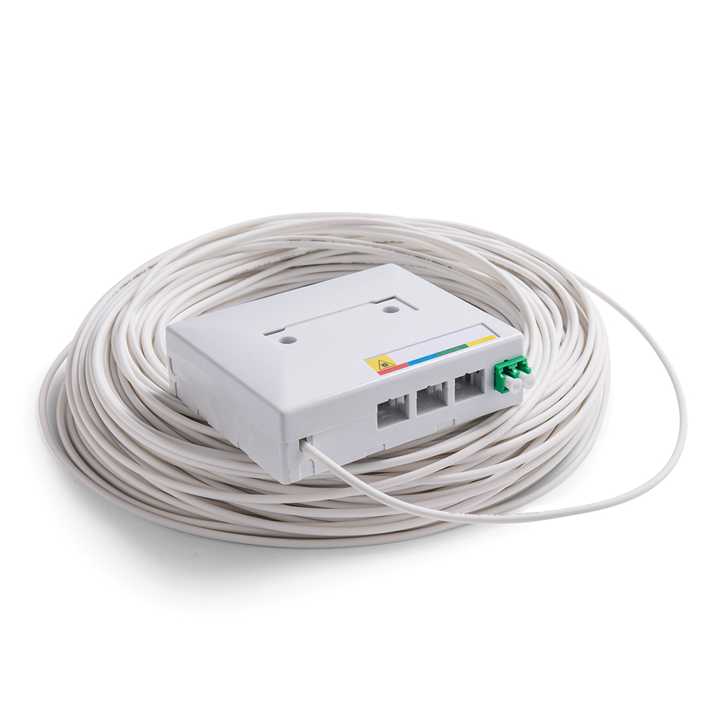 4F Fibre Termination Box with 50m Cable
