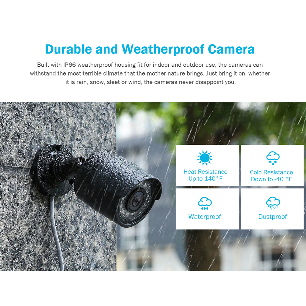 ANNKE 4CH Hybrid DVR Kit with 4 x 2MP TVI Bullet Cameras - Image 5