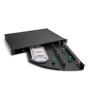 24 Port SC or 48 Port LC Rack Mount Patch Panel Side-spin Open
