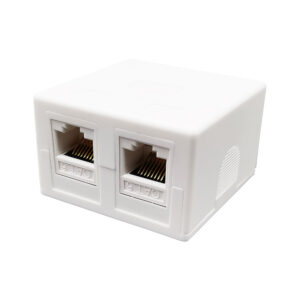 Dual Port UTP CAT6 Surface Box (RJ45-B02)