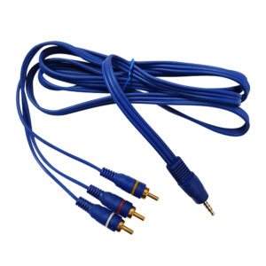 RCA Cable - 3.5mm Stereo to 3 RCA Male 1.5m Blue