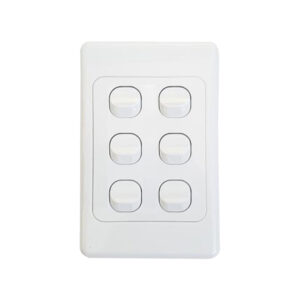 Wall Plate 6 Gang 2 Way Light Switch (WPL/6)