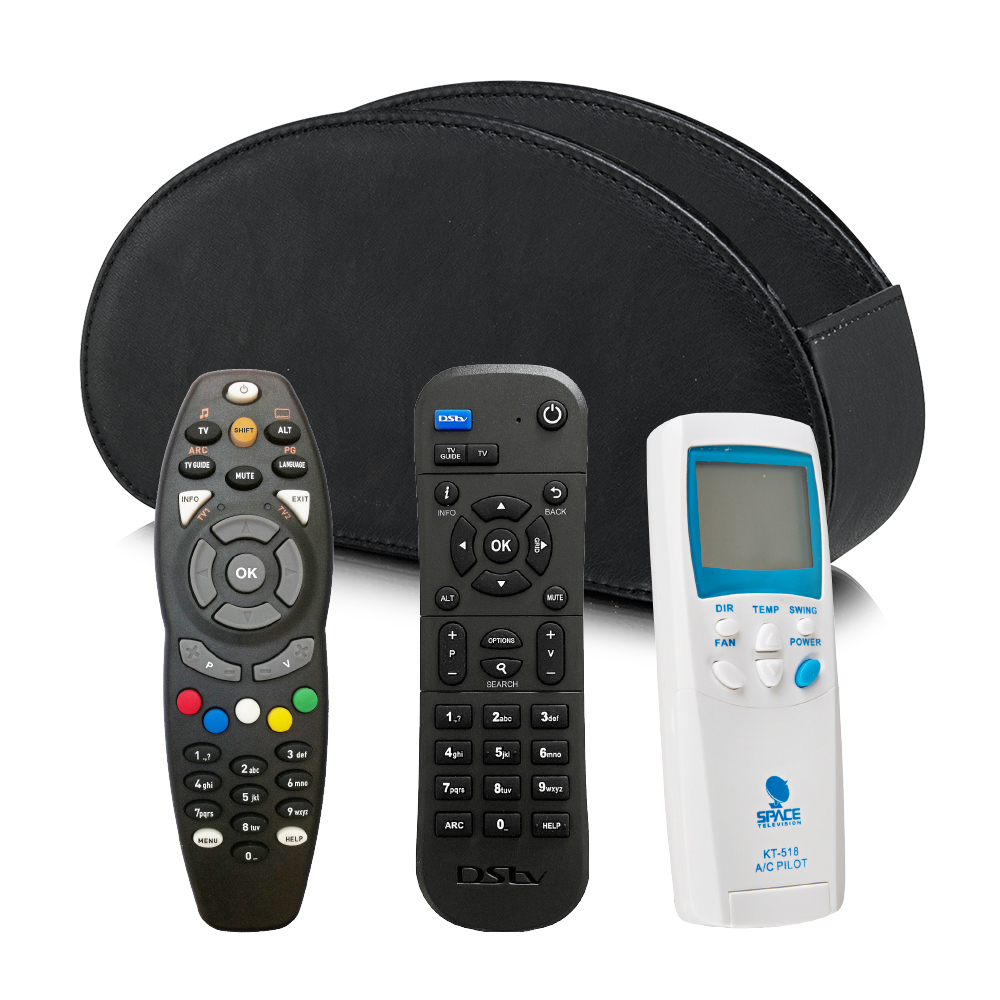 Remote Control Organizer Bundle with 3 Remotes (REMOTE BUNDLE)