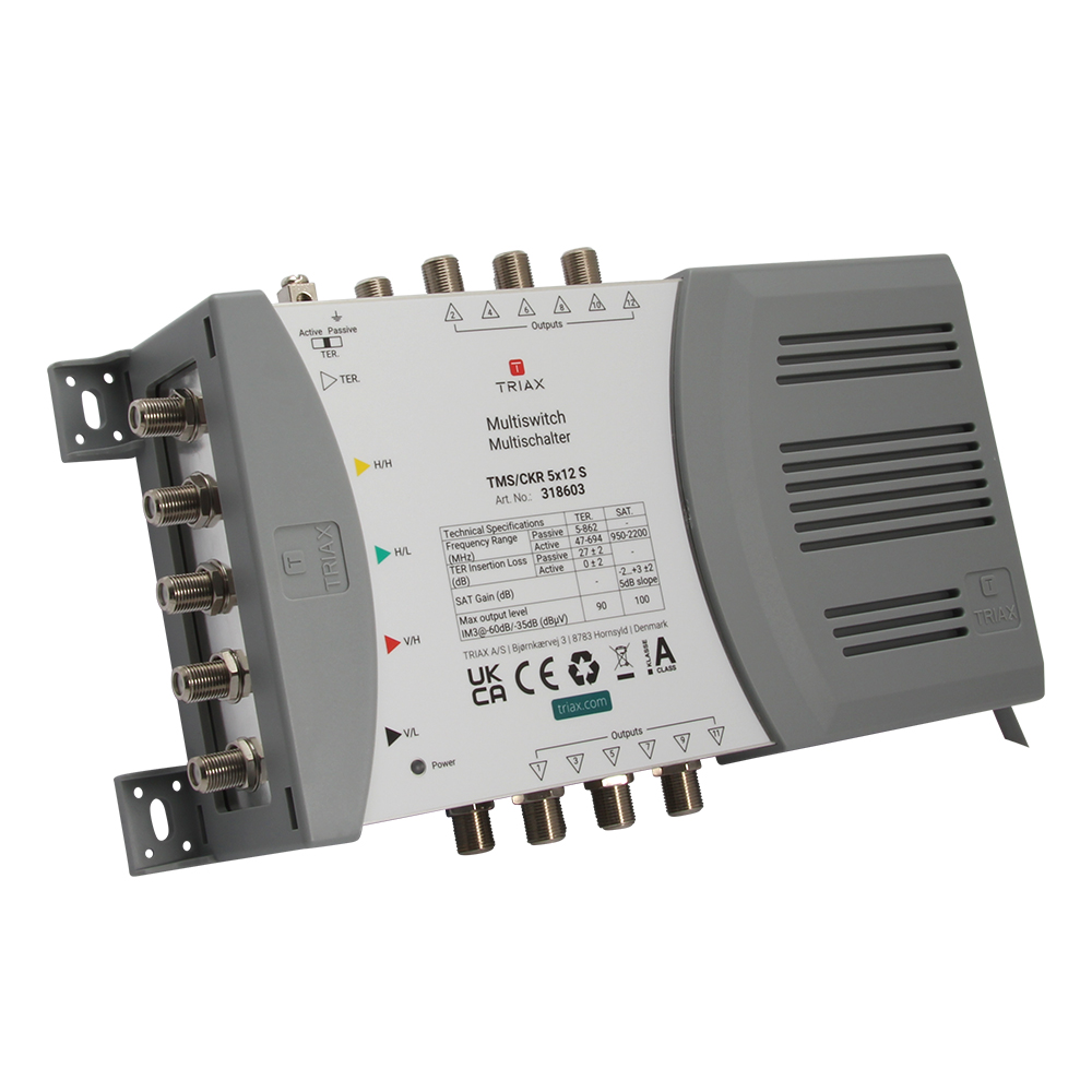 Triax 318603 Standalone Multiswitch 5in-12out (TMS-CKR512S)