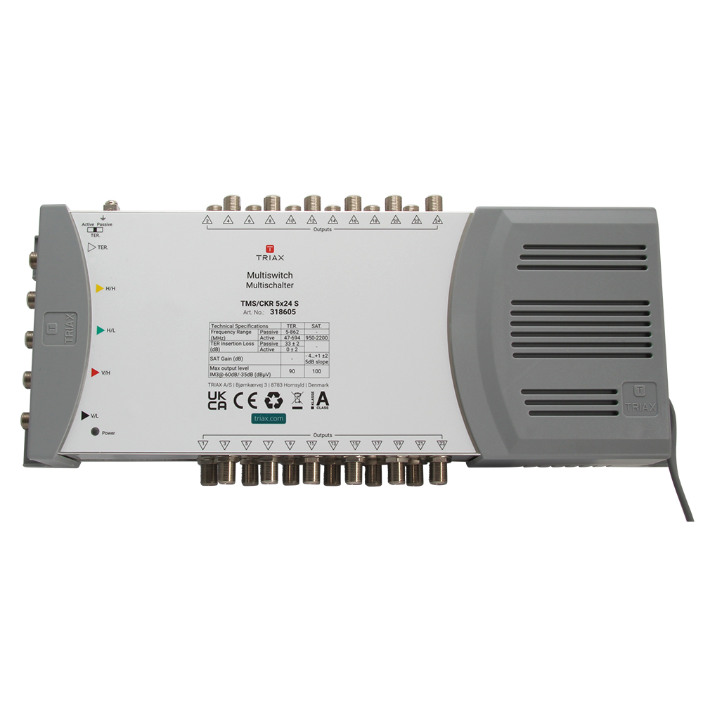 Triax 318605 Standalone Multiswitch 5in-24out (TMS-CKR524S) - Image 3