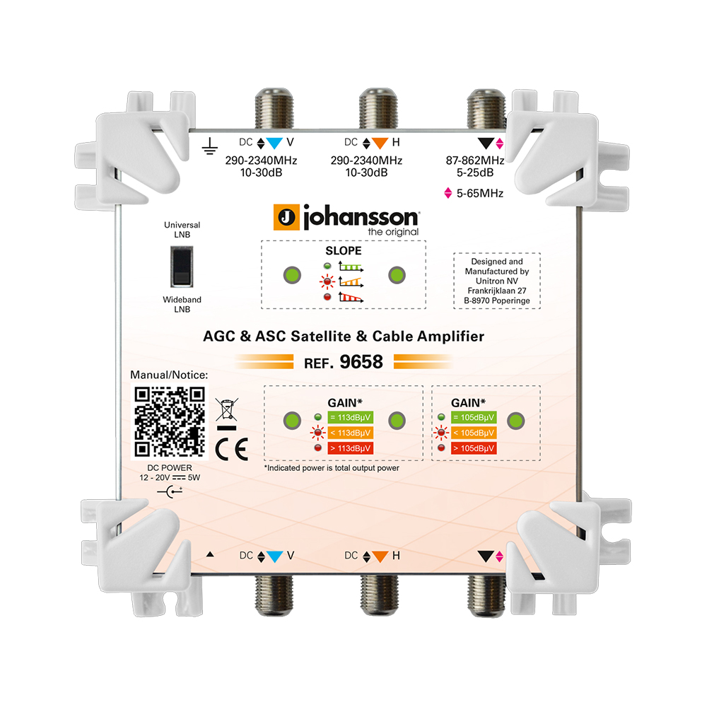 Johansson Satellite Wideband Satellite Amplifier - AGC & ASC (9658-WLA)