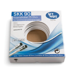 Skywave RG6U SKK Low-loss 75 Ohm Coax Cable White 100m