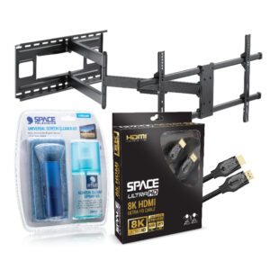 Extra Long Arm Full Motion TV Wall Mount - 8K Bundle (TVARMECPL07-COMBO)