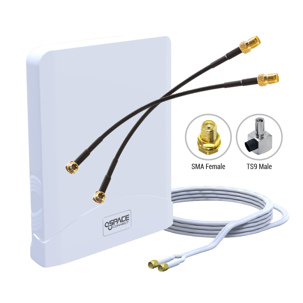 Space Connect 5G Omni-Directional Mimo Antenna + Interconnect Cables (5G COMBO2)
