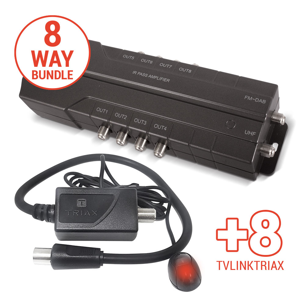 Triax 8 Way LTE Distribution Amplifier Bundle - TRIAX COMBO 3
