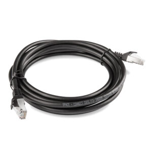 SPACE CONNECT 5M SHIELDED U/V PROTECTED CAT6 FTP NETWORK PATCH CABLE- 5 METERS-BLACK/PE