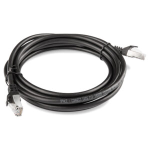 SPACE CONNECT 7M SHIELDED U/V PROTECTED CAT6 FTP NETWORK PATCH CABLE- 7 METERS-BLACK/PE
