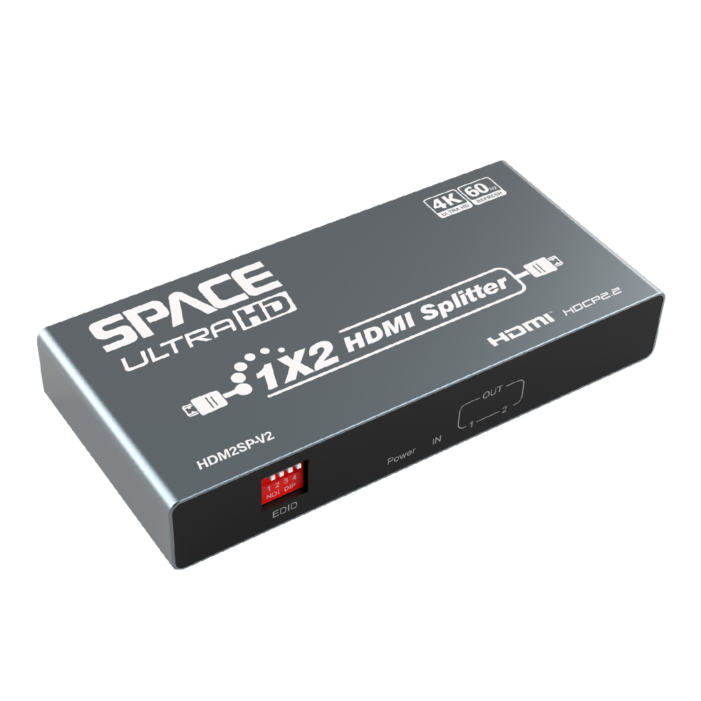Space TV UltraHD 4K HDMI 2 Way Splitter