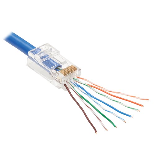 RJ45 Cat5/Cat6 Pass Through Network Connector - Image 2