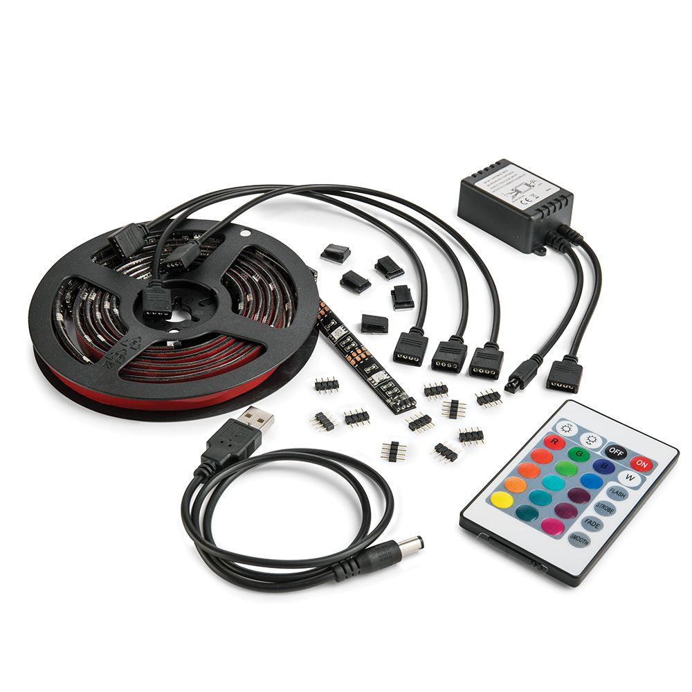 USB LED Bias TV Strip Light 2m with Remote - Image 2