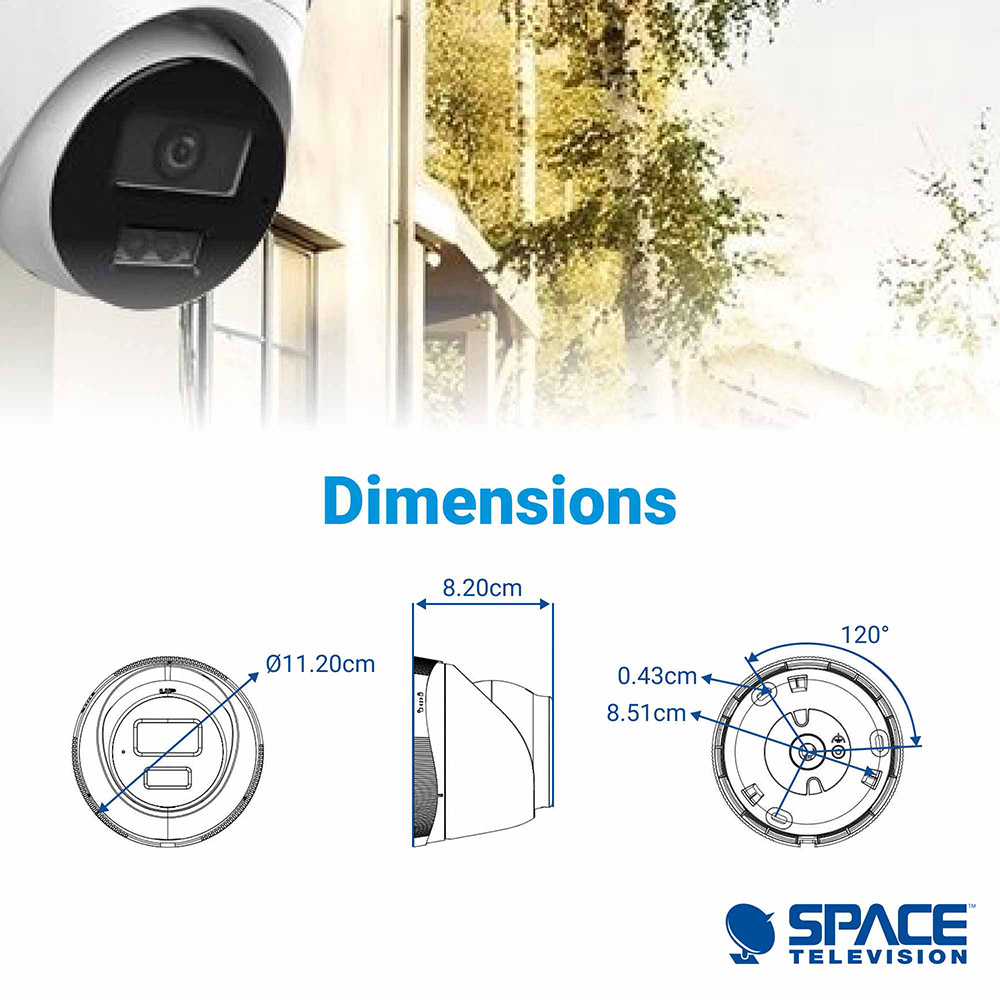 HiLook 6MP Smart Hybrid Light Dome Camera - Image 6
