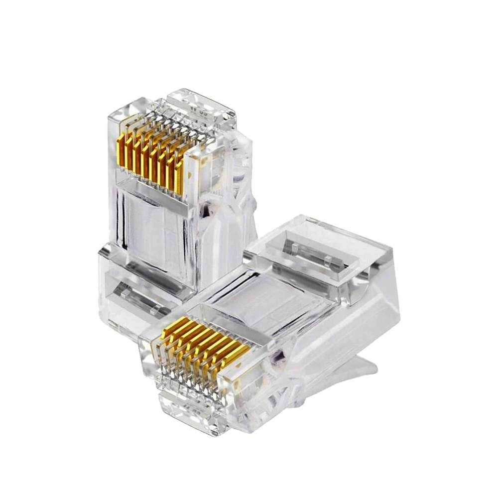 RJ45 Cat5/Cat6 Pass Through Network Connector