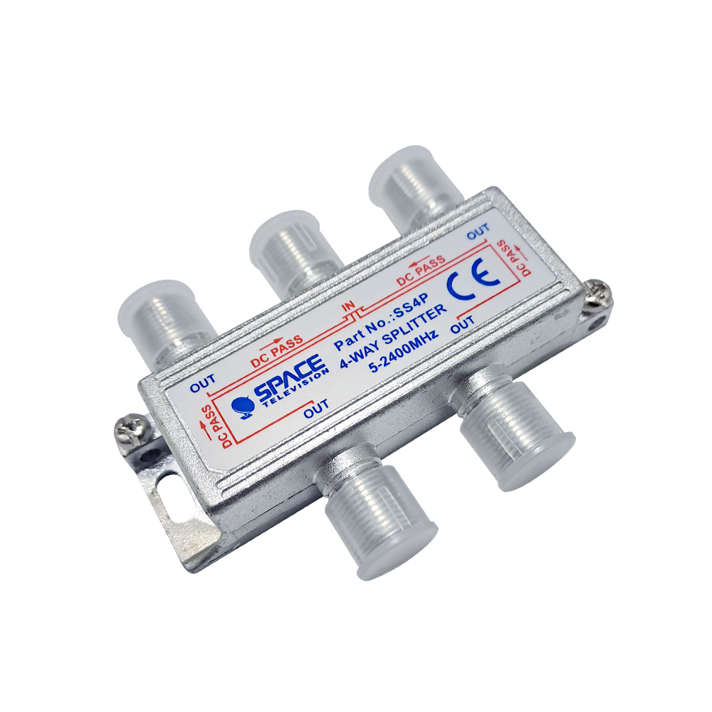 SS4P – 4 Way Splitter DC on All Legs 5-2400MHz