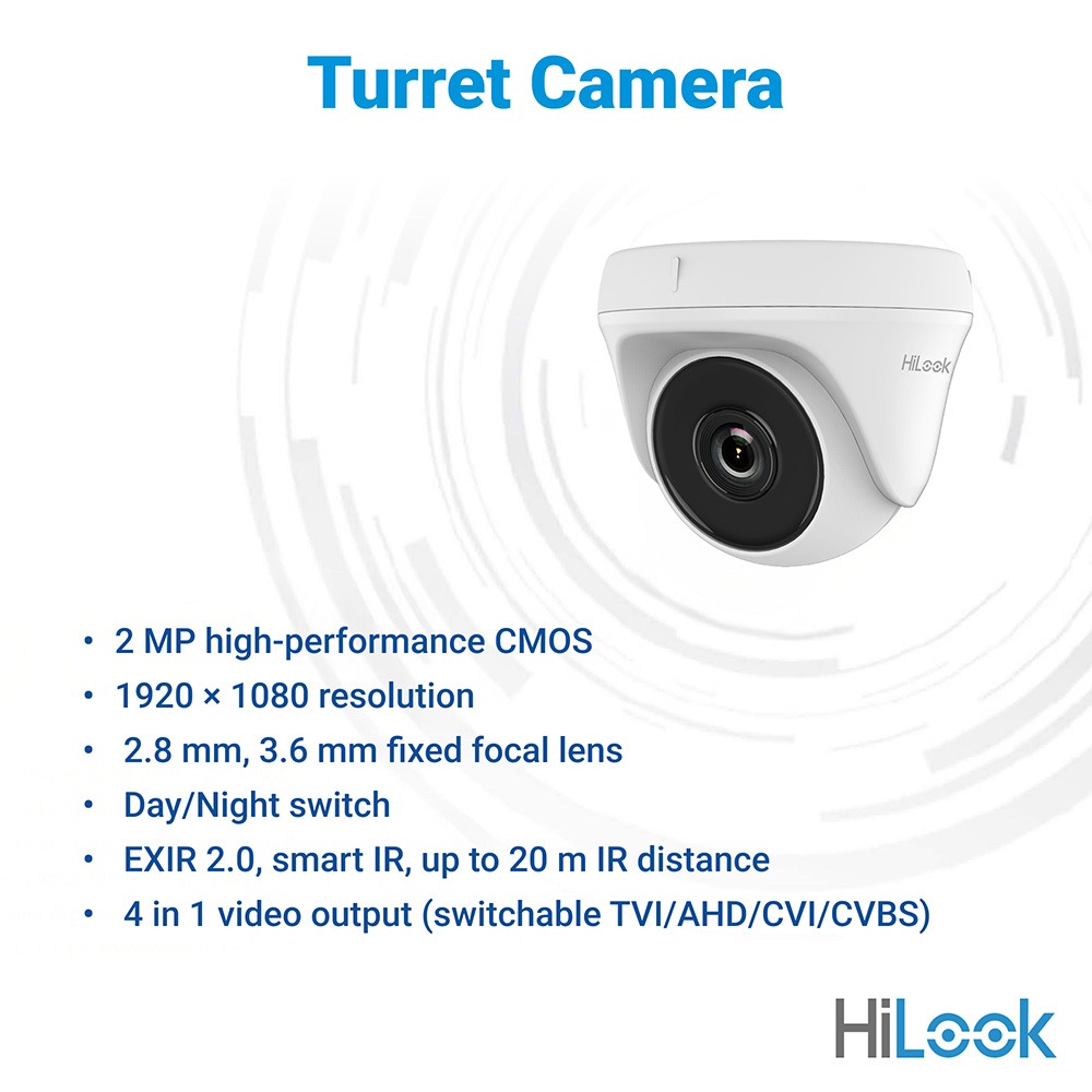 HiLook 2 MP Indoor Fixed Turret Camera - Image 4