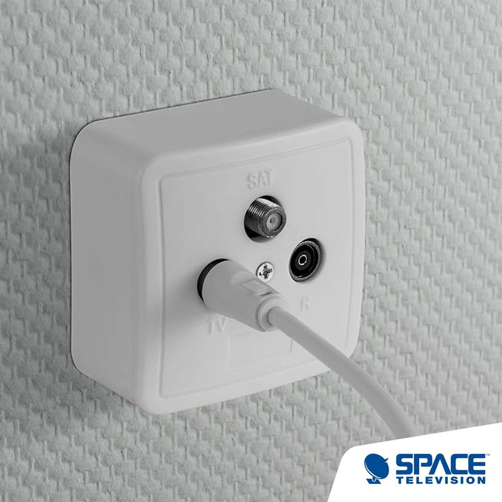 SAT-TV-FM 2×2 End Wall Outlet Socket 1dB (5-2400Mhz) - Image 12