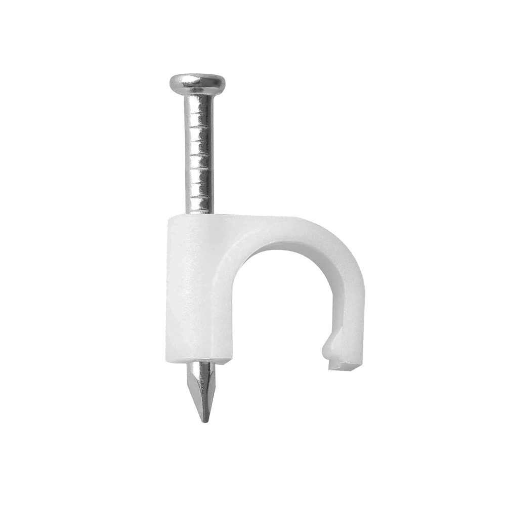SpaceTV Round Cable Clips 7mm White - CC07 - Image 2
