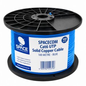 CAT6 UTP Solid Copper Cable Blue PVC 100m