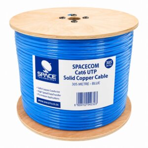 CAT6 UTP Solid Copper Cable Blue PVC 305m