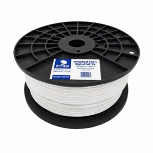 Space INKA RG6 Coaxial Cable 4mm White 100m Roll