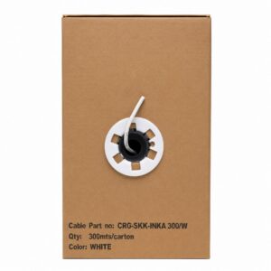 Space INKA RG6 Coaxial Cable 4mm White 300m Roll