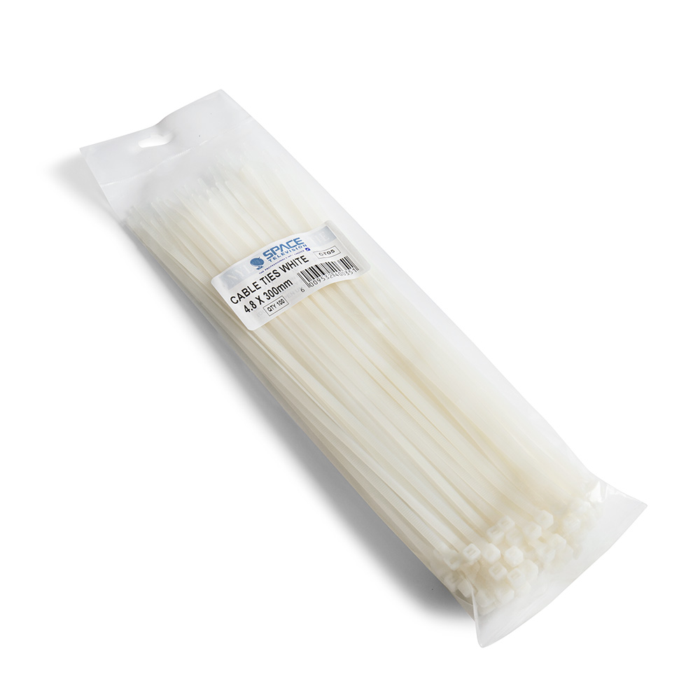 Cable Ties White 300mm x 4,8mm - CT05