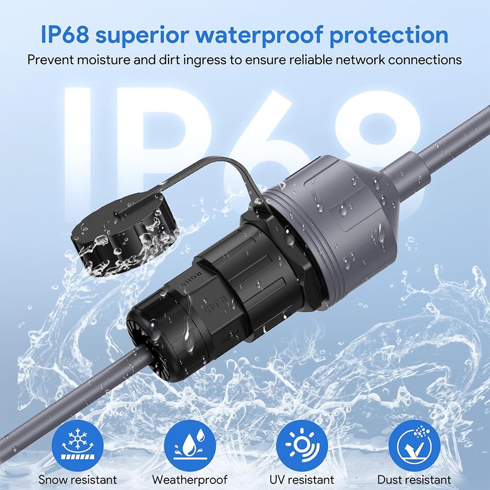 Starlink GEN3 RJ45-V3A Weatherproof Extension Cable 0,5m - Image 2