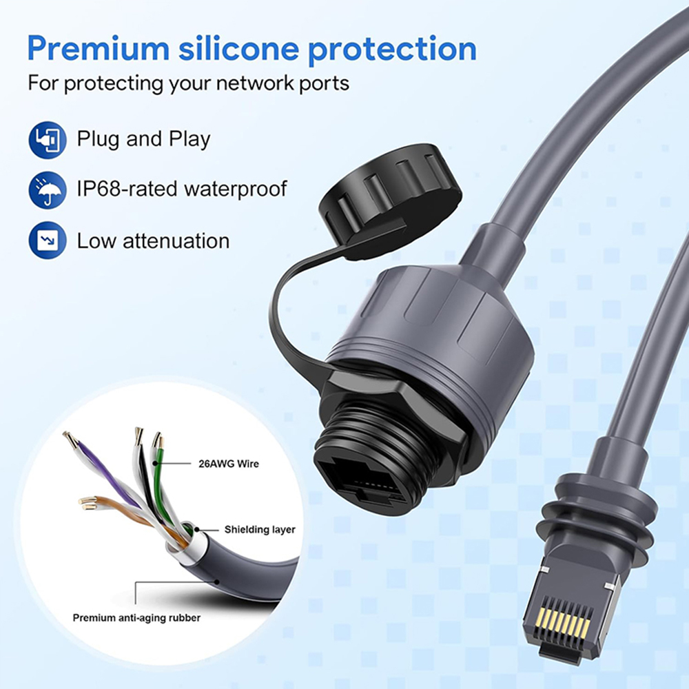 Starlink GEN3 RJ45-V3A Weatherproof Extension Cable 0,5m - Image 3