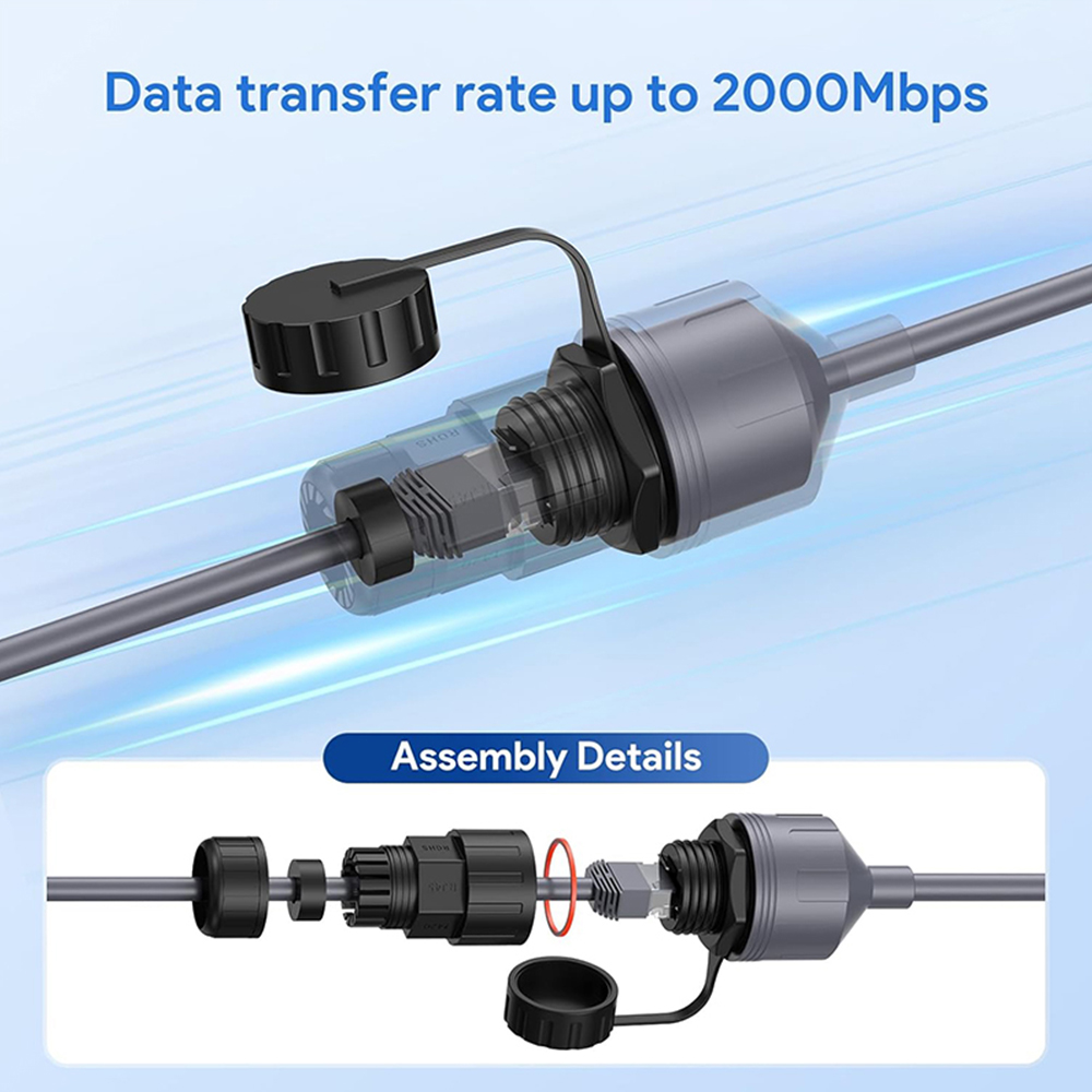 Starlink GEN3 RJ45-V3A Weatherproof Extension Cable 0,5m - Image 4