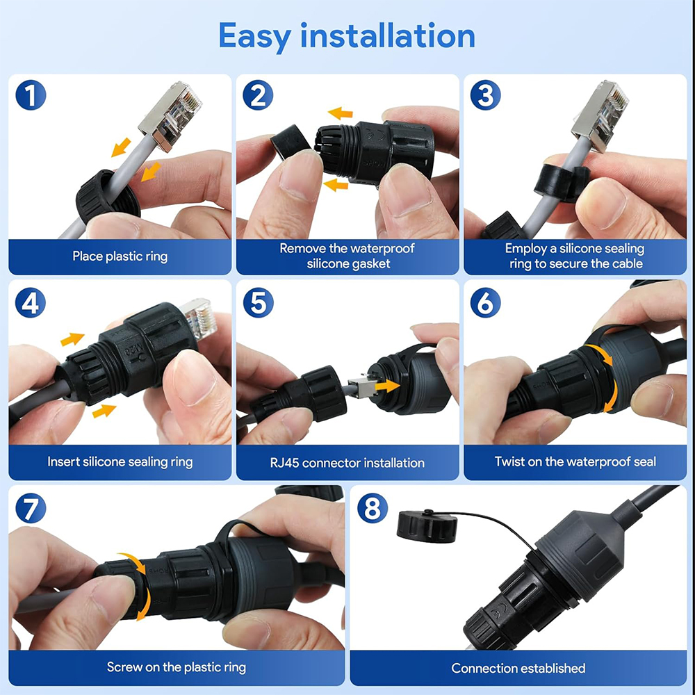 Starlink GEN3 RJ45-V3A Weatherproof Extension Cable 0,5m - Image 6