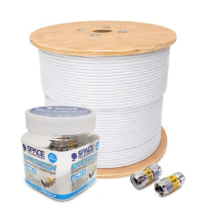 300m Twin RG6U with 50 Compression Connectors