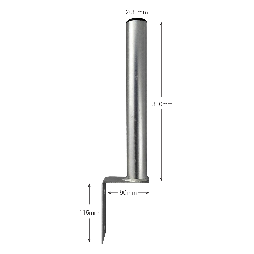 WiFi Wall Bracket – Hot Dip Galvanised (300x100x38mm) - Image 4
